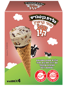 מאגדת רביעיית וופל קון טופי קראנץ'